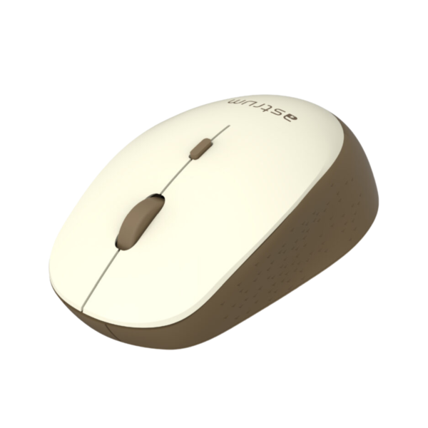 Wireless Optical Mouse -2.4GHz,1600DPI,4 Buttons, Silent Click - MW210 - Gold, Brown